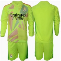 Echipament fotbal Real Madrid Portar Tricou Treilea 2024-25 pentru copii maneca lunga (+ Pantaloni scurti)